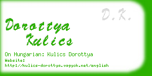 dorottya kulics business card